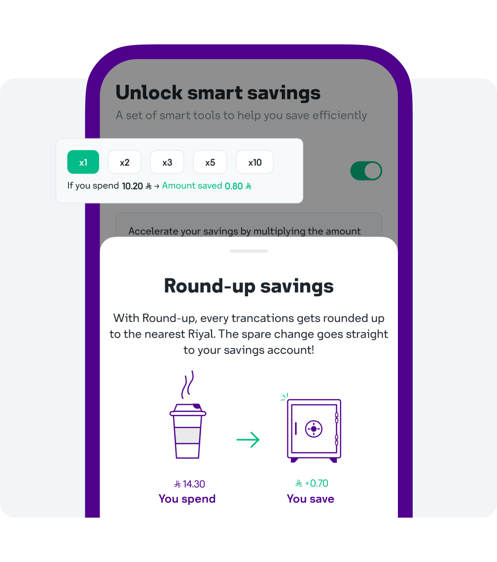 STC Bank Smart Saver feature, Source: STC Bank