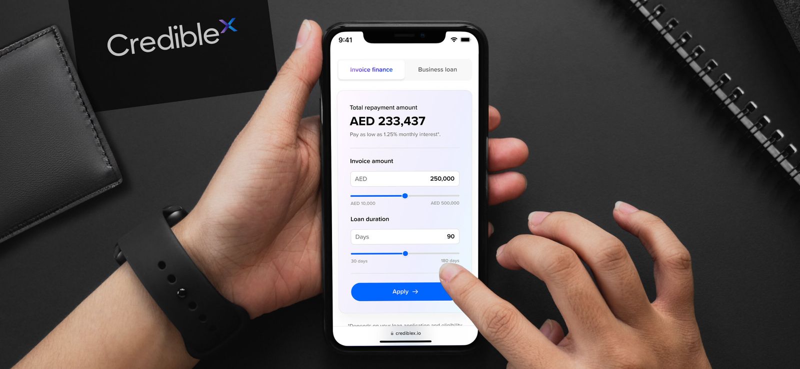 CredibleX mockup, Source: Further Ventures