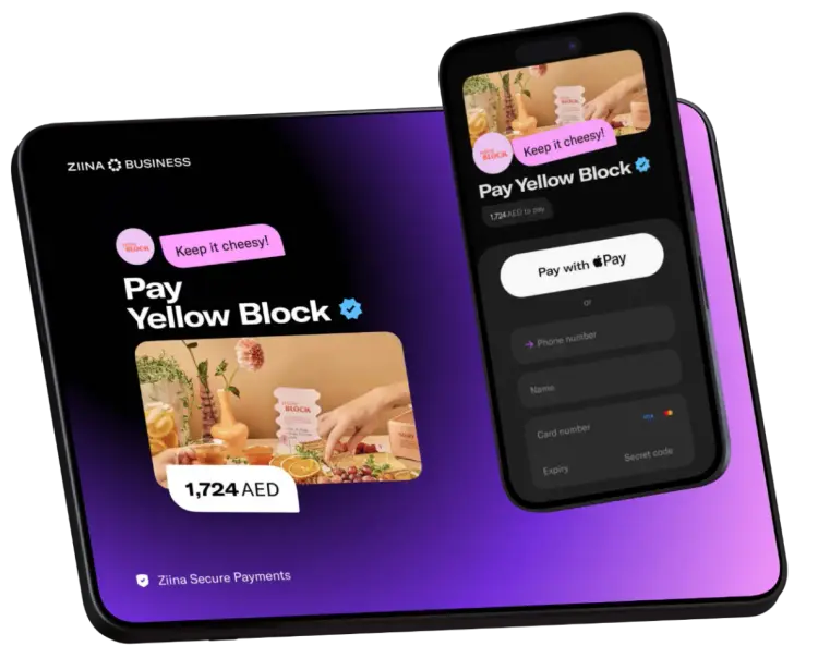 Ziina payment gateway illustration, Source: Ziina