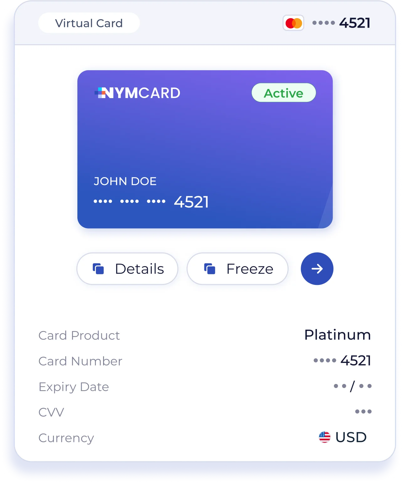 NymCard prepaid card illustration, Source: NymCard
