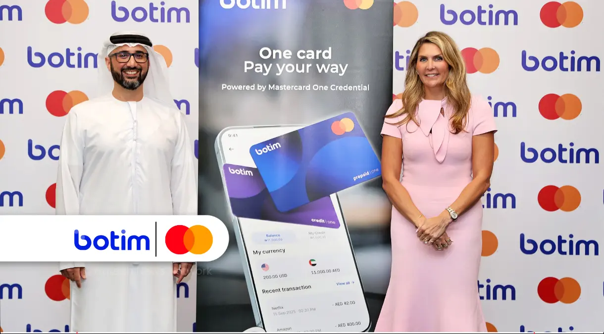 Botim Cardholders Get Prepaid-Credit Flexibility via Mastercard