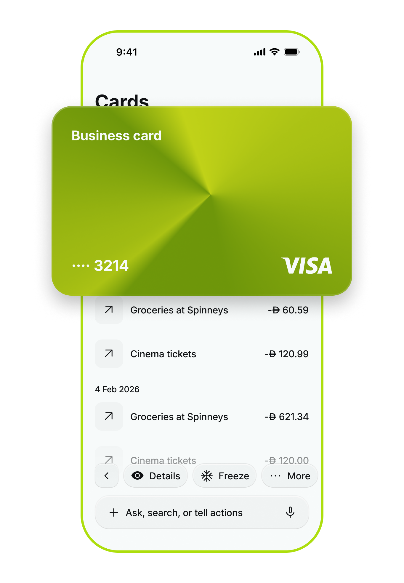 CBD UP card